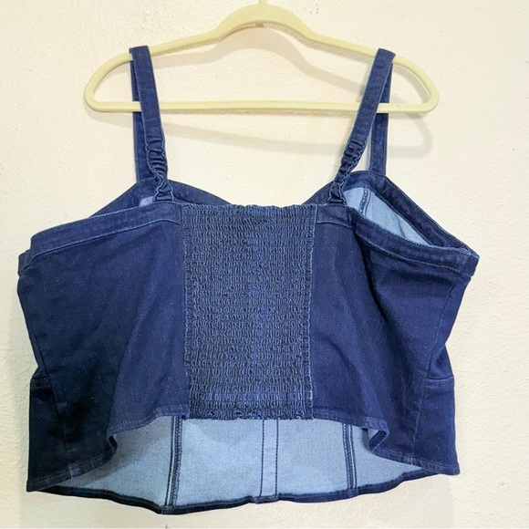 Torrid Cropped Denim Corset Top 4X - Picture 9 of 13